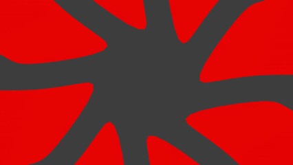 Poster - Gray-red circular background made of planes for intro editing. Rendering animation.