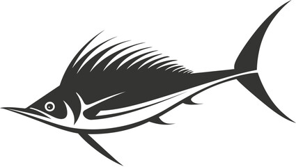 Wall Mural - Atlantic sailfish icon