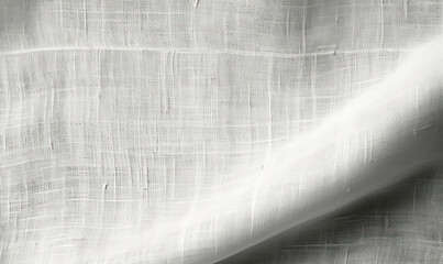 Abstract background of white fabric, texture of interlacing threads.