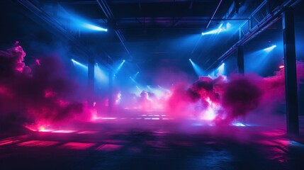 Poster - Otherworldly ambiance with smoke and lasers