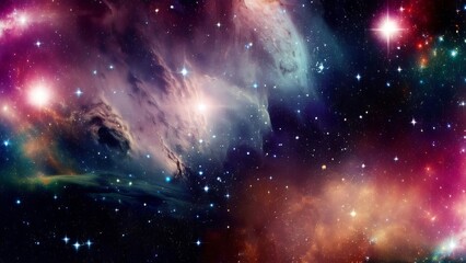 Wall Mural - dark space background with stars professional photo concept