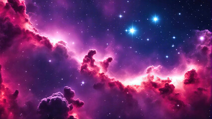 Wall Mural - abstract background with nebulas stars and galactics, science fiction cosmic wallpaper.