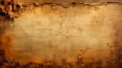 Wall Mural - Aged Manuscript Scroll Paper Background