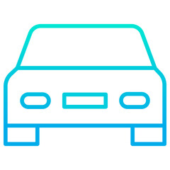 Poster - Outline gradient Car icon