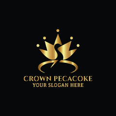 Wall Mural - royal crown logo design vector