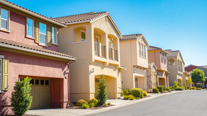 Wall Mural - Row of single Family homes in Northern California