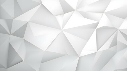  Abstract Background of triangular Patterns in white Colors. Low Poly Wallpaper