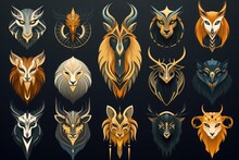 Mythological Animal Icons