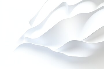 Poster - Soft and smooth white curvy background design.