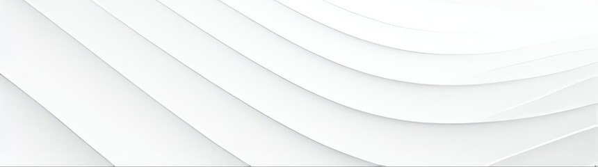 Poster - Soft and smooth white curvy background design.