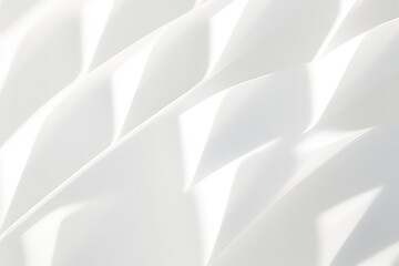 Aufkleber - Abstract 3d rendering white color futuristic background.