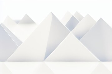 Aufkleber - Abstract 3d rendering white color futuristic background.