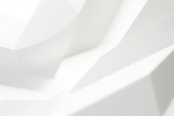 Aufkleber - Abstract 3d rendering white color futuristic background.