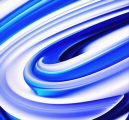 Aufkleber - Abstract 3d blue wavy background.
