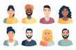 © Zaharia Levy - inclusive group of people on video call vector isolated vector style illustration