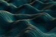 Immersive digital patterns with repetitive structures resembling ocean waves. Generative AI
