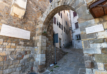 Sticker - Porta della Fonte, year 1255, Scarlino, Italy.