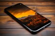 © beeboys - 机に置かれたスマートフォン,Generative AI AI画像