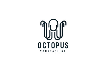 Wall Mural - octopus logo vector icon illustration