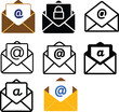 © Tri Endah Wanito - Set of email address icon symbol