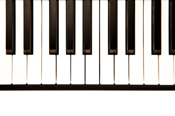 digital png illustration of piano keyboard on transparent background