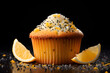 lemon and poppy seed muffin