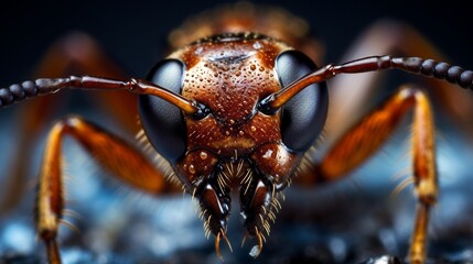 Wall Mural - An ant's macro photography.