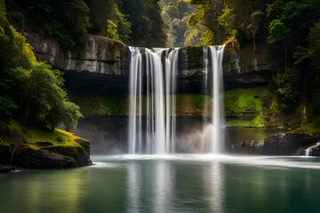 Wall Mural - waterfall in the forest