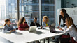 © fizkes - African American business partners negotiating in modern office boardroom, discussing financial project strategy or market research result, employees entrepreneurs colleagues involved in brainstorm
