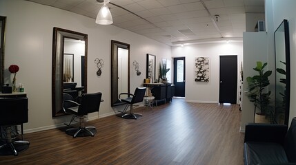 Wall Mural - Upscale Beauty Salon with Skilled Stylists and Relaxin