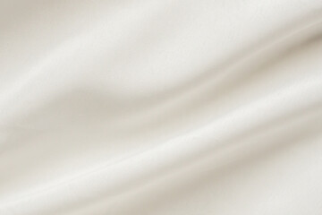 Wall Mural - abstract white fabric texture with soft wave background