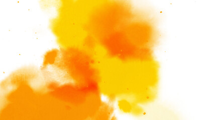 Wall Mural - abstract yellow watercolor splash texture