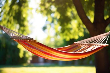 Sticker - hammock swaying gently in a summer breeze