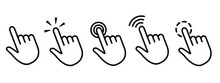 Hand Cursor Icon. Hand Click Icon. Cursor Icon, Vector Illustration