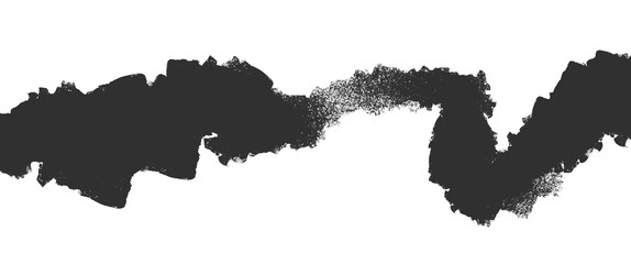 Wall Mural - black paint streak on transparent background clip art artisitc design