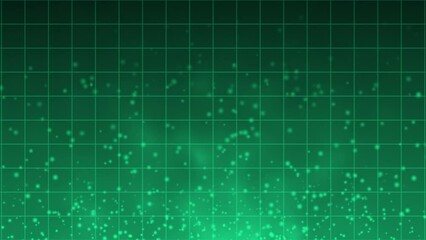 Abstract futuristic technology particles background, Turquoise particles and grid background