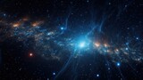 Fototapeta Kosmos - Digital Universe Exploration, Abstract Cosmic Particles