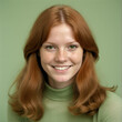 1970s style portrait of a young woman