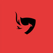 phoenix shield minimalist logo design