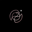 swan luxury beauty line minimalist logo design