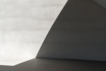 Poster - A black and white photo capturing the corner of a room. This versatile image can be used to add a touch of elegance and simplicity to various projects.