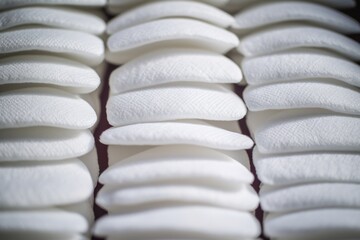 Aufkleber - A close up view of a bunch of white cloths. Versatile and practical, this image can be used for various purposes.