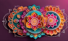 Abstract Floral Mandala Design Abstract Floral Mandala Designs Beautiful Floral Mandala With Indian Mandala. Vector Illustration.