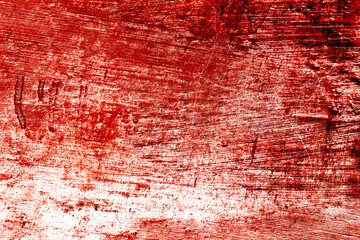 Wall Mural - Grunge scary red concrete. Red paint on concrete wall. Red blood on old wall for halloween concept.