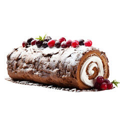 Poster - christmas yulu log cake