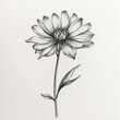delicate simple flower rendered by Generative AI