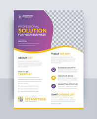 Wall Mural - corporate commercial business flyer design