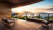 © Adi - terrace at sunset
