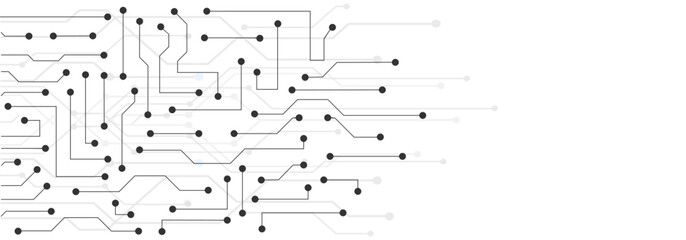 Wall Mural - Technology background, futuristic circuit board pattern, electronic motherboard, abstract background with high-tech technology texture – vector for stock