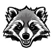 Raccoon mascot emblem design